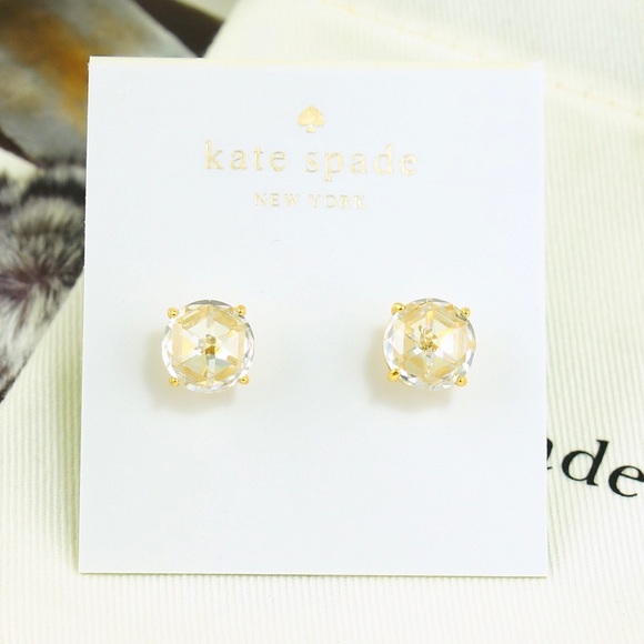Kate Spade bright ideal stud earring zirconia gold